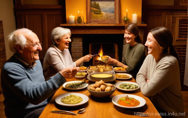 스위스 민족 구성과 특징 - **Prompt 2: Alpine Tradition and Community Celebration**
    "A joyous, traditional Swiss 'Alpabzug'...